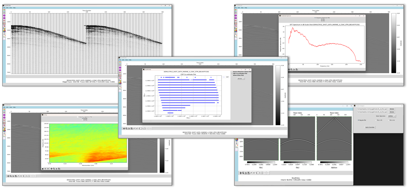 SeisRTM Visualization Modules